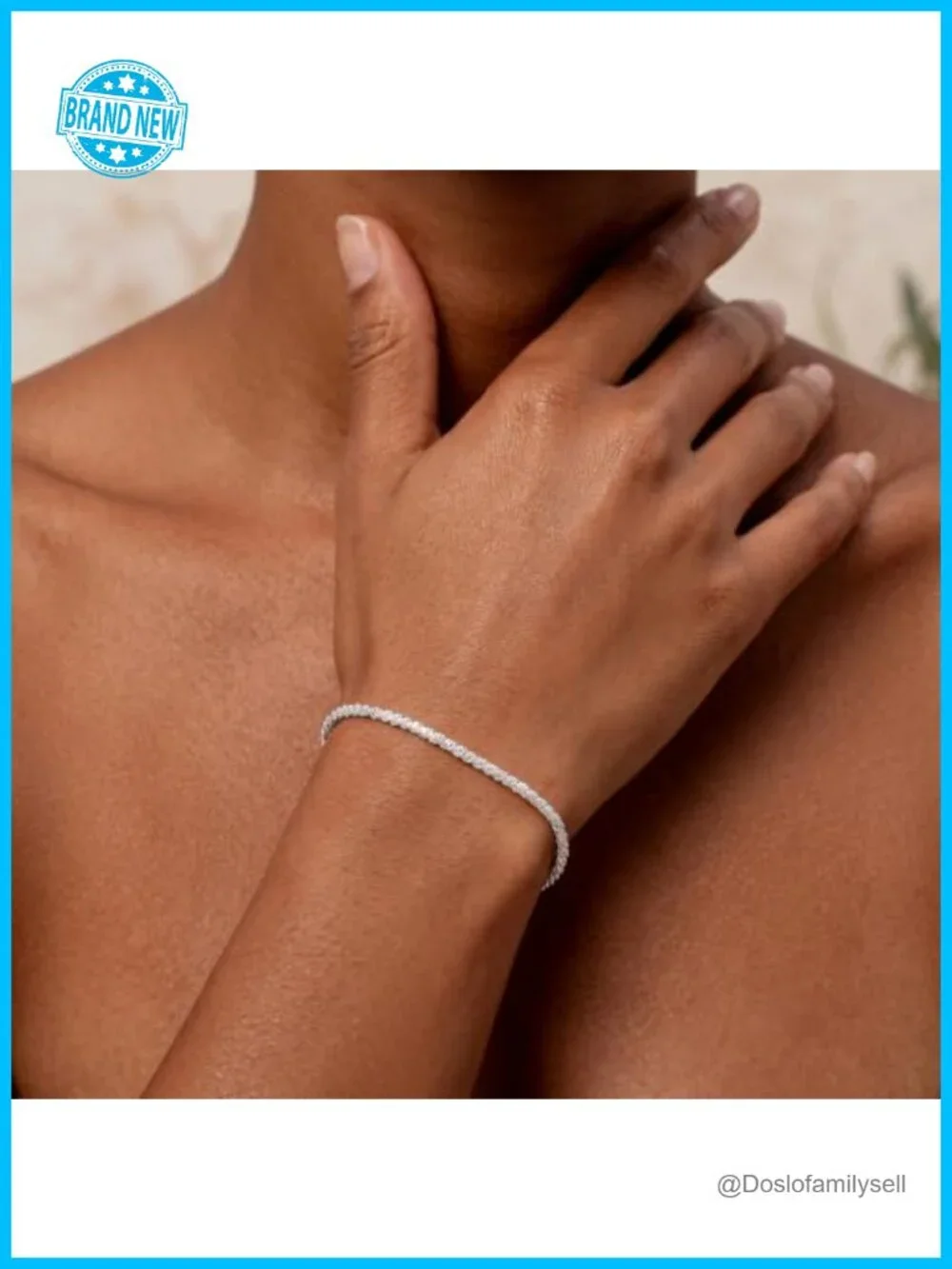925 Sterling Silver Diamond Cut Link Bracelet 2.5mm Sparkly Bracelet for Women